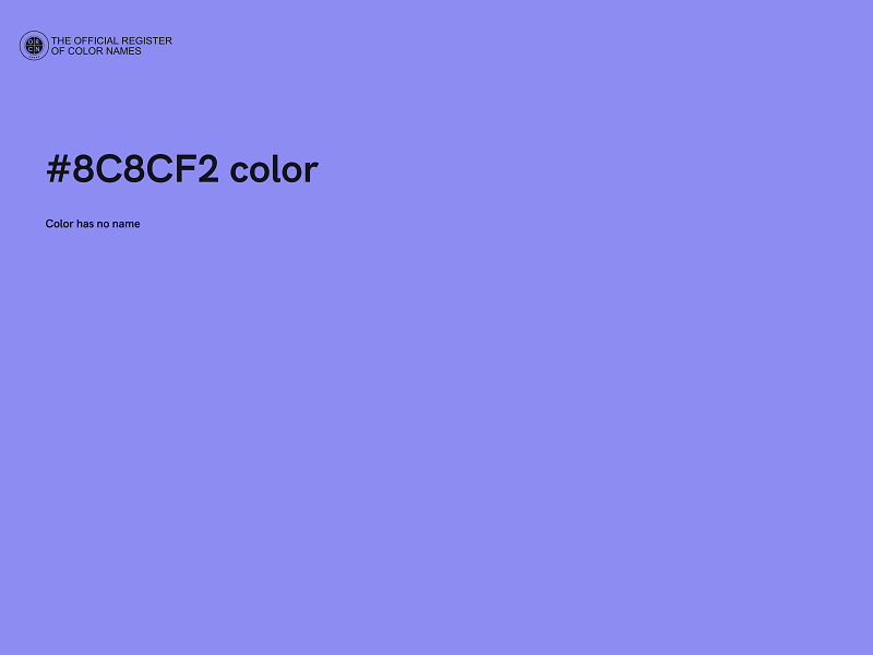 #8C8CF2 color image