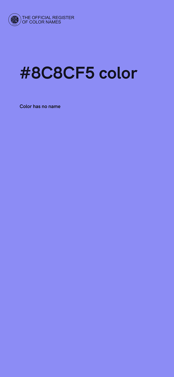 #8C8CF5 color image