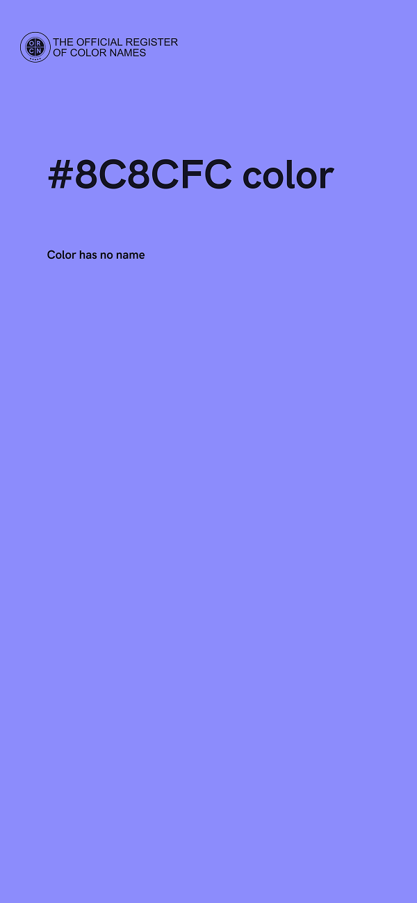 #8C8CFC color image