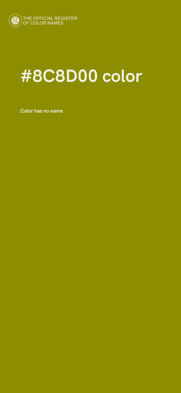 #8C8D00 color image