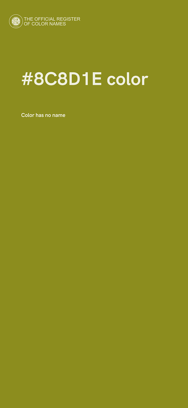 #8C8D1E color image