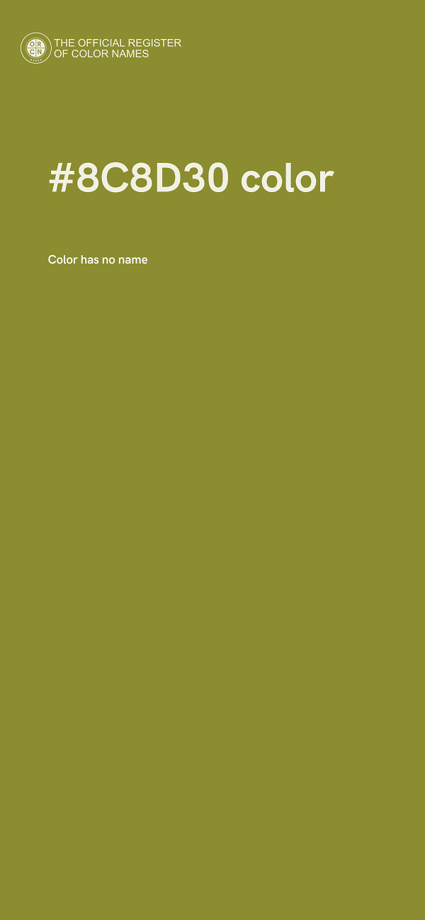 #8C8D30 color image