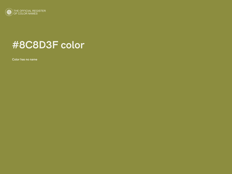 #8C8D3F color image