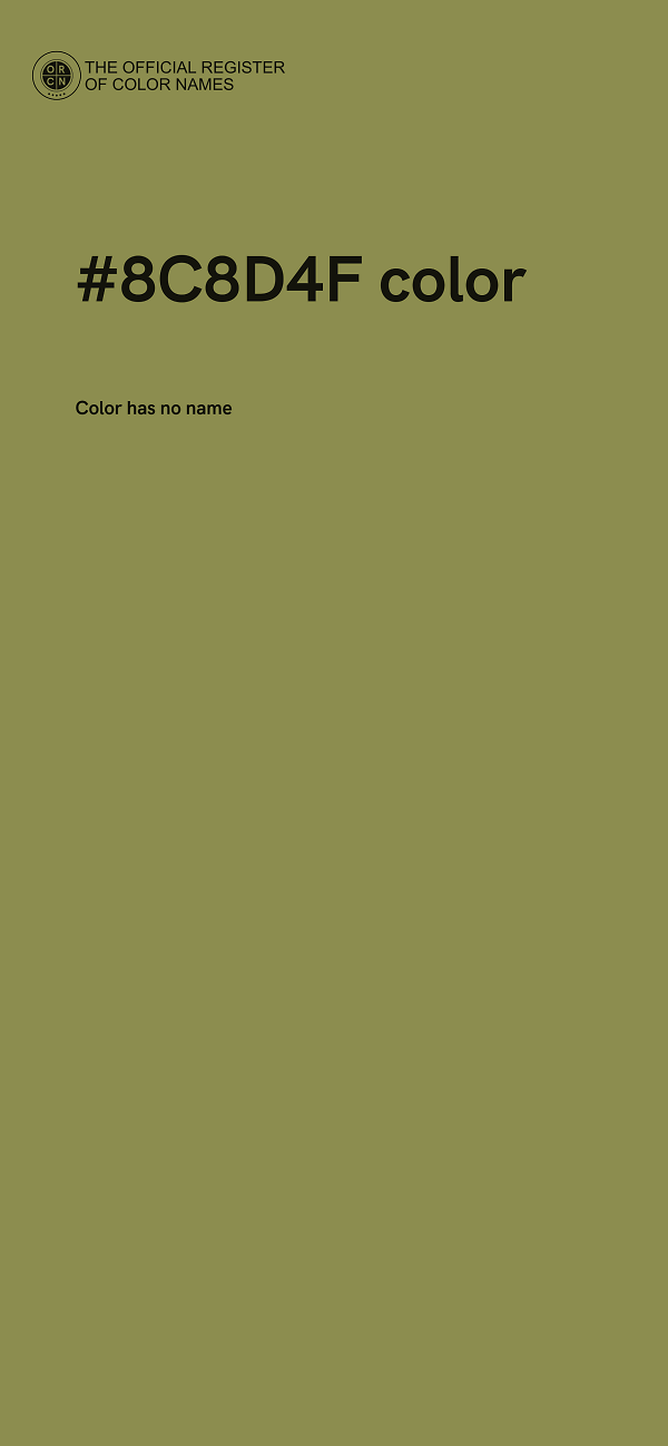 #8C8D4F color image