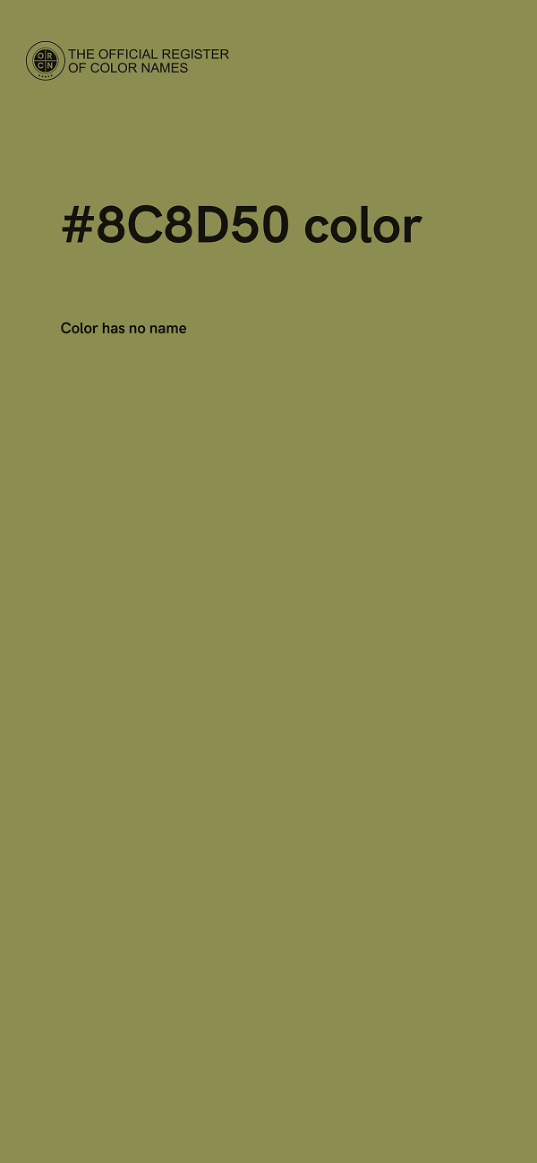 #8C8D50 color image