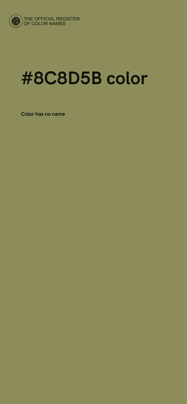 #8C8D5B color image