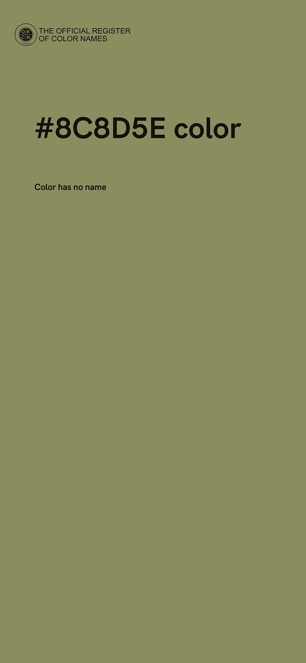 #8C8D5E color image