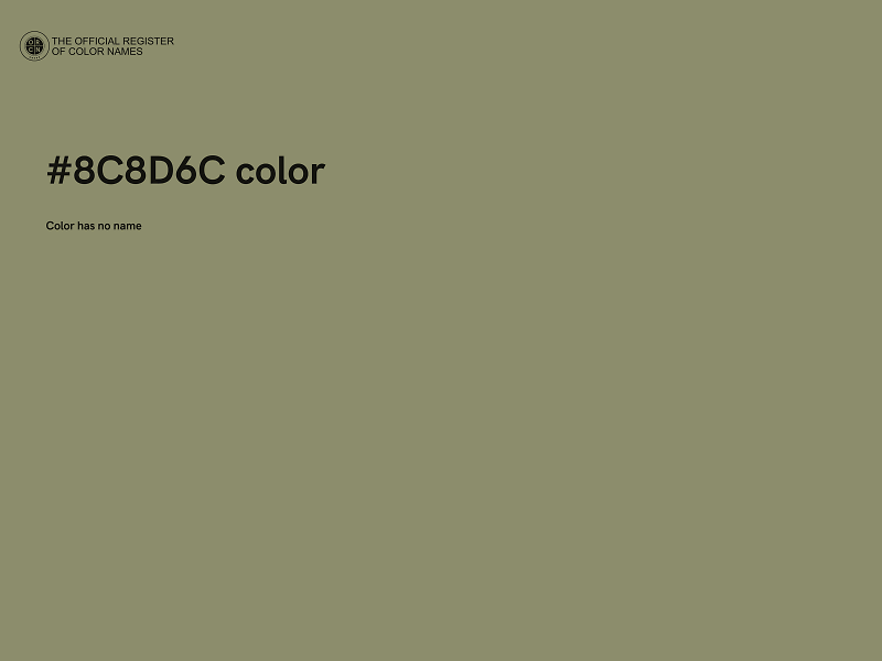 #8C8D6C color image