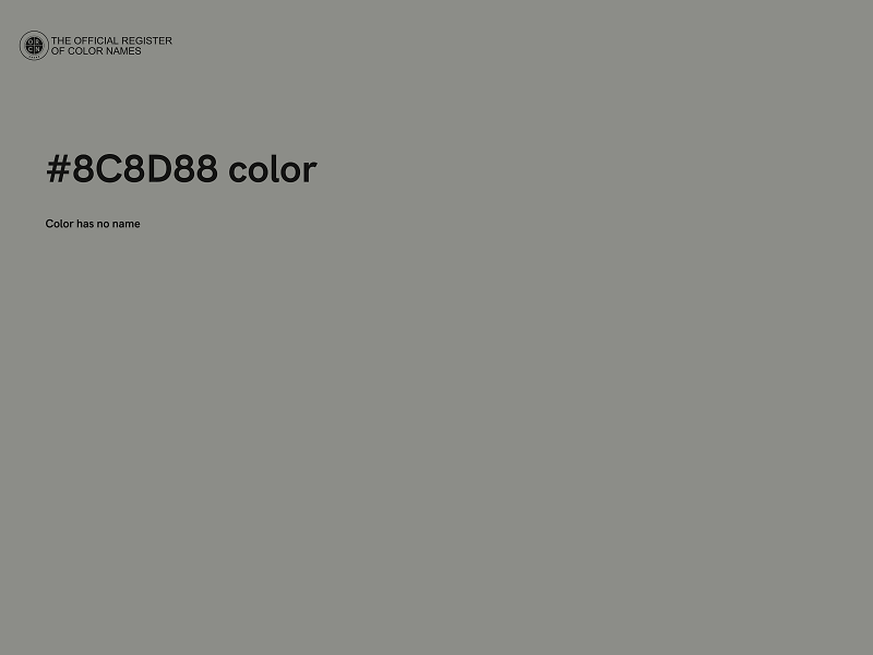 #8C8D88 color image
