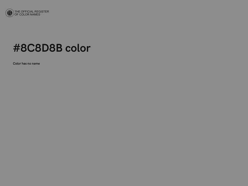 #8C8D8B color image