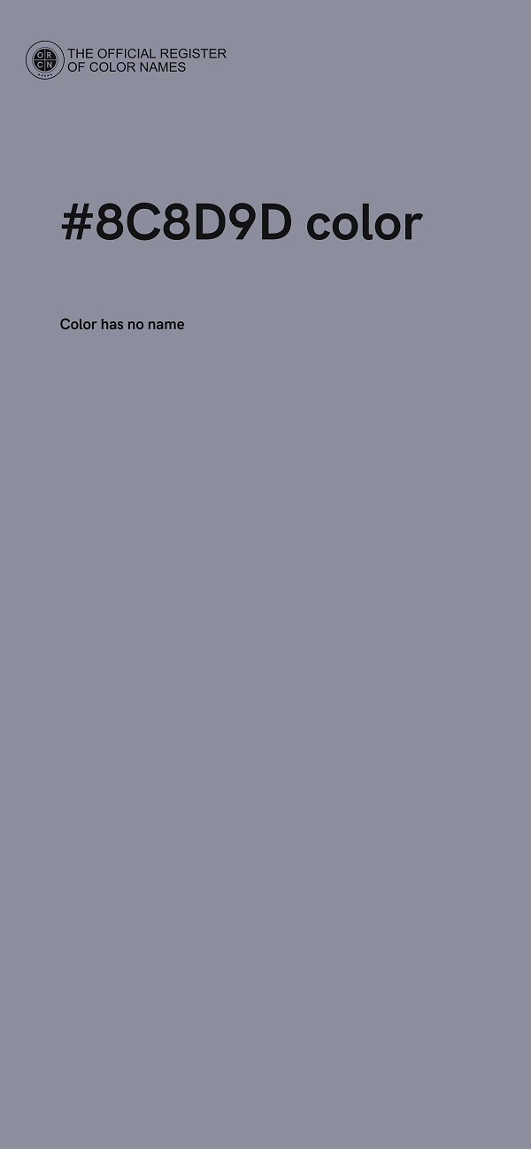 #8C8D9D color image