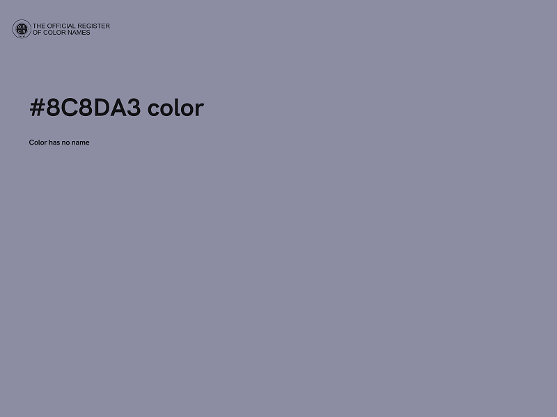 #8C8DA3 color image