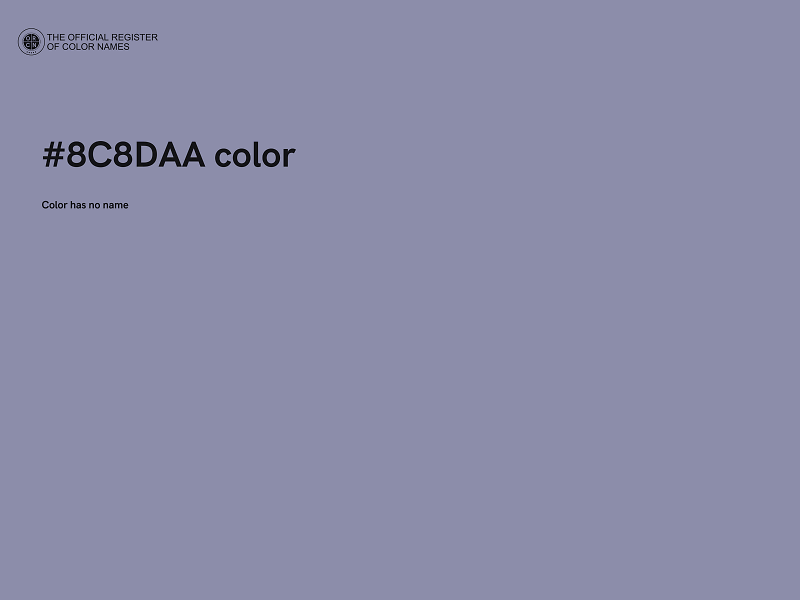 #8C8DAA color image