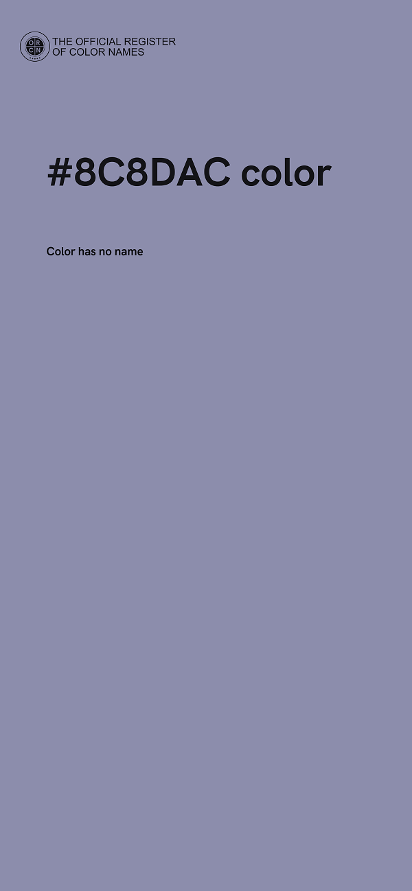 #8C8DAC color image