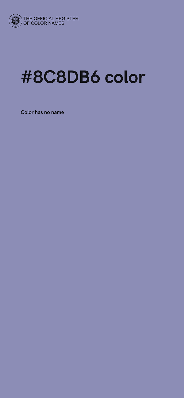 #8C8DB6 color image