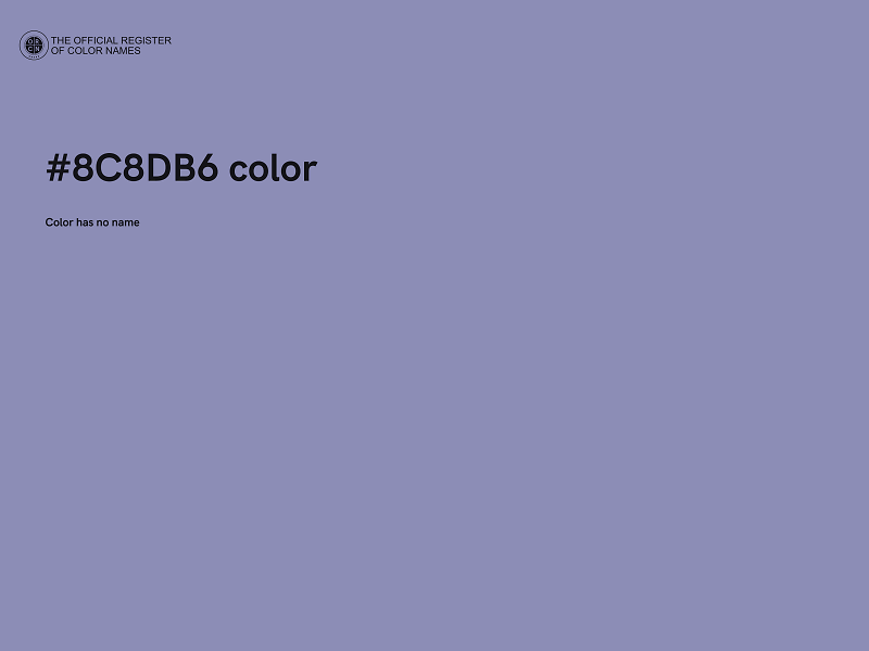 #8C8DB6 color image