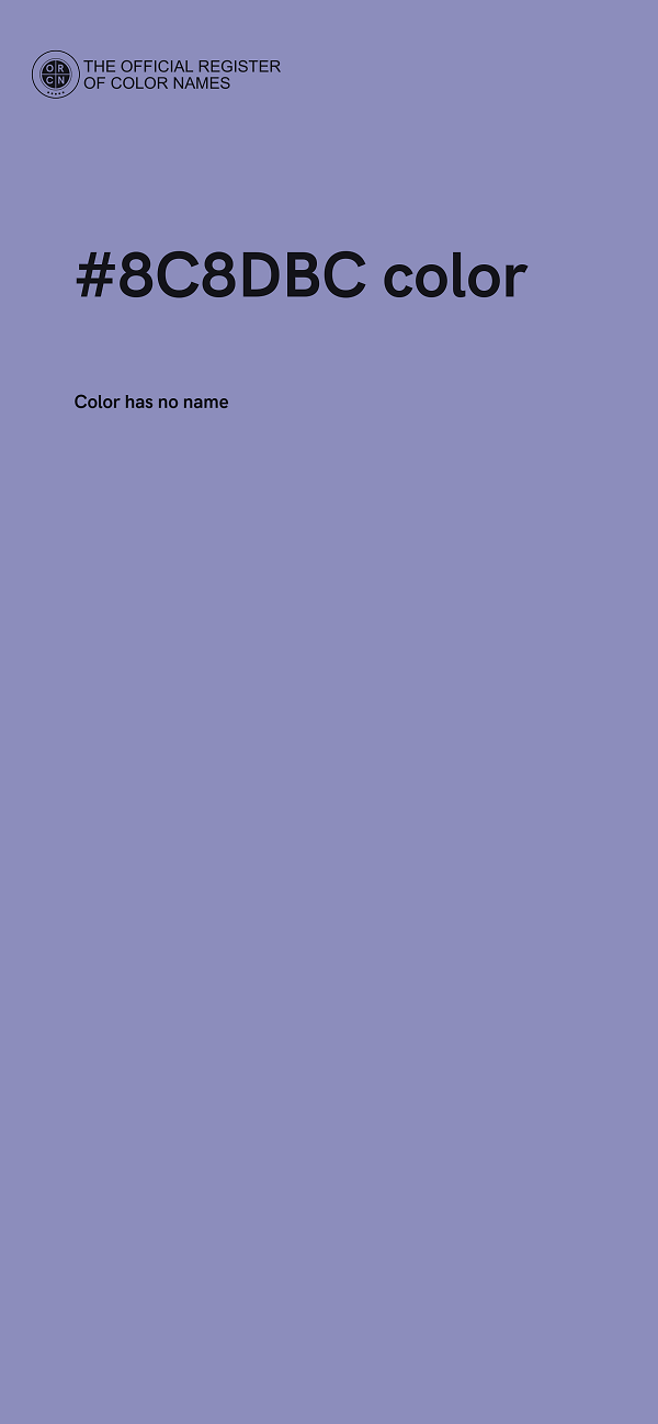 #8C8DBC color image