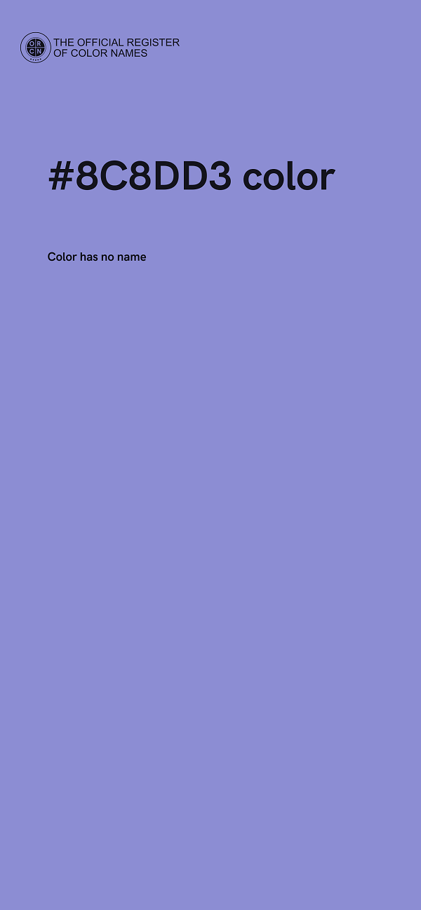 #8C8DD3 color image