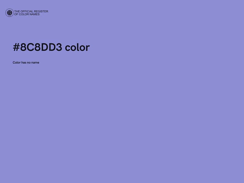 #8C8DD3 color image