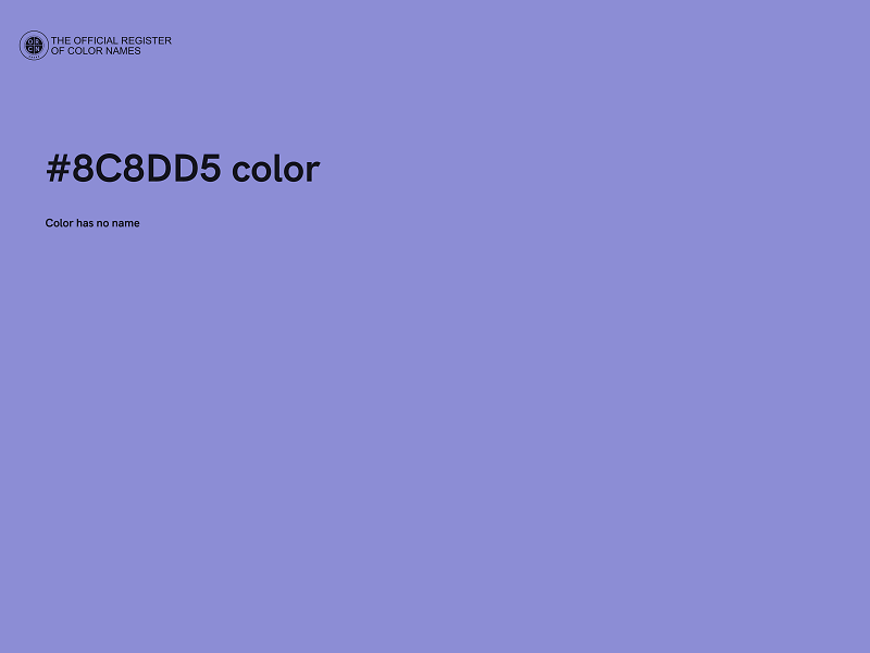 #8C8DD5 color image