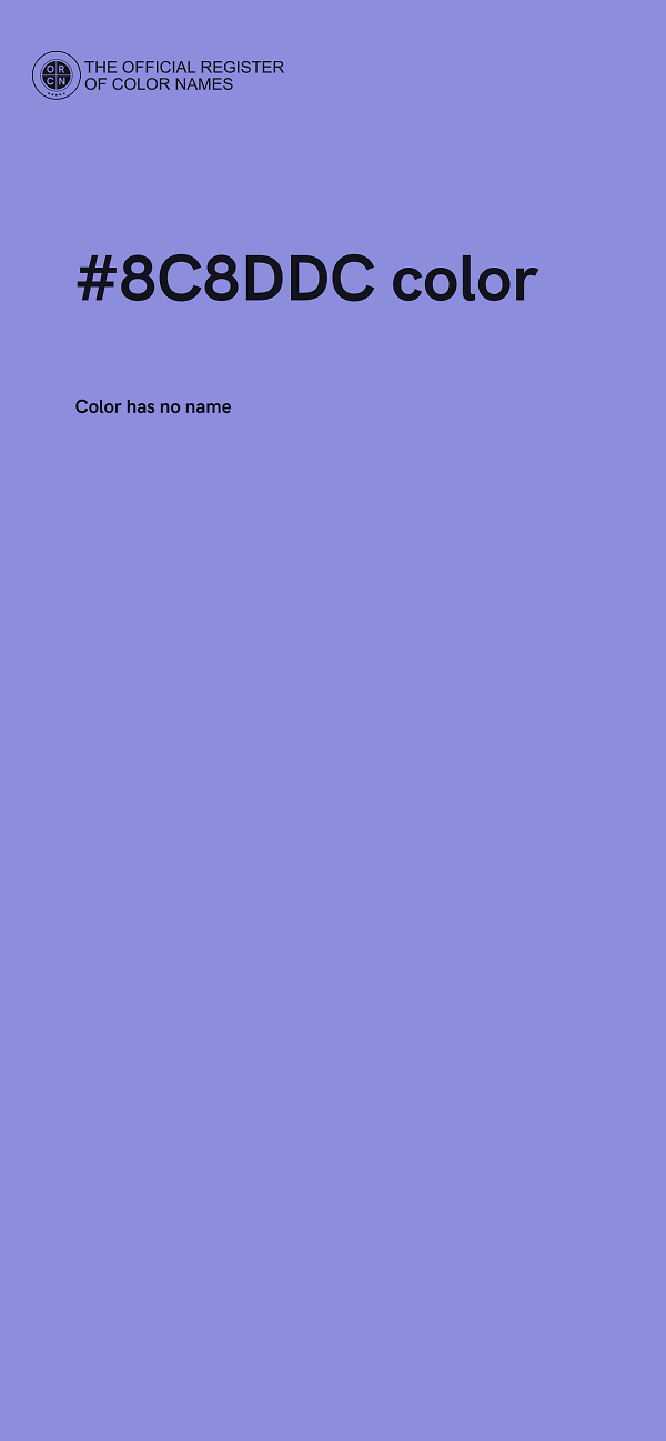 #8C8DDC color image