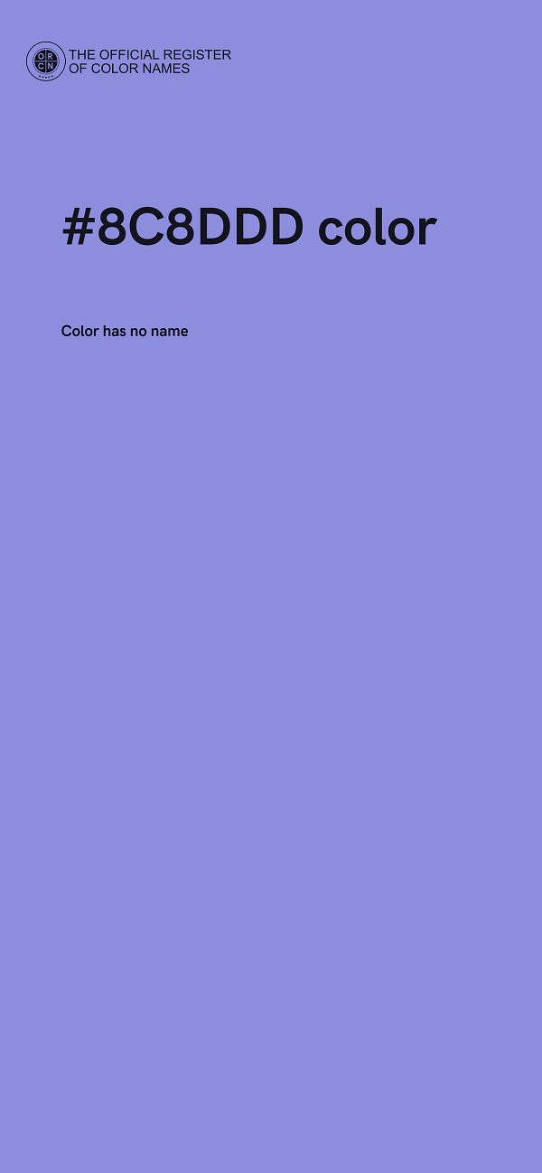 #8C8DDD color image