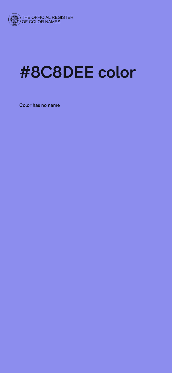 #8C8DEE color image