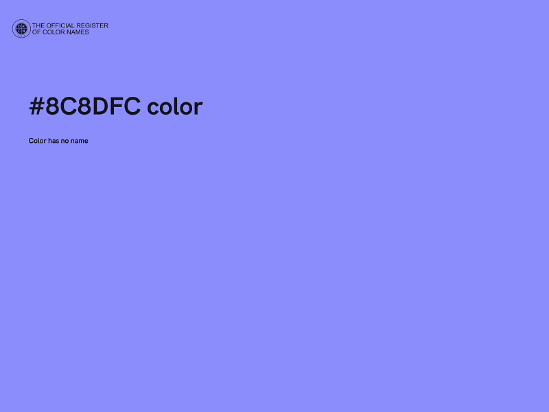 #8C8DFC color image
