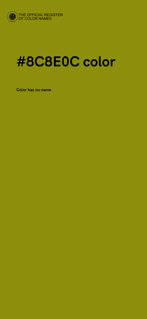 #8C8E0C color image