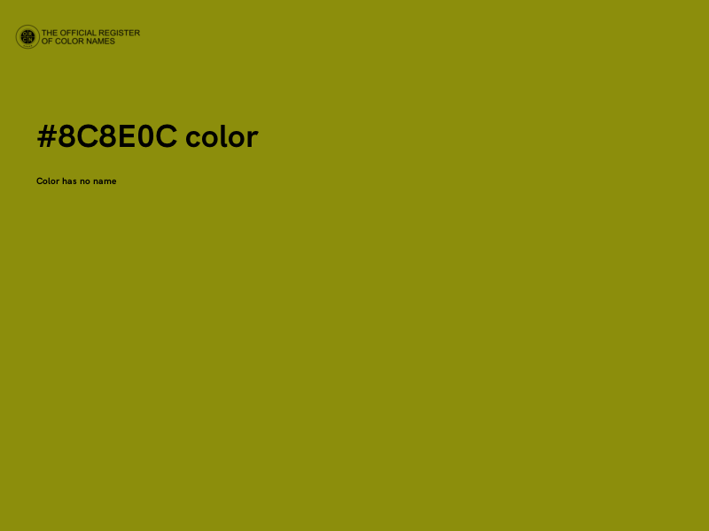 #8C8E0C color image