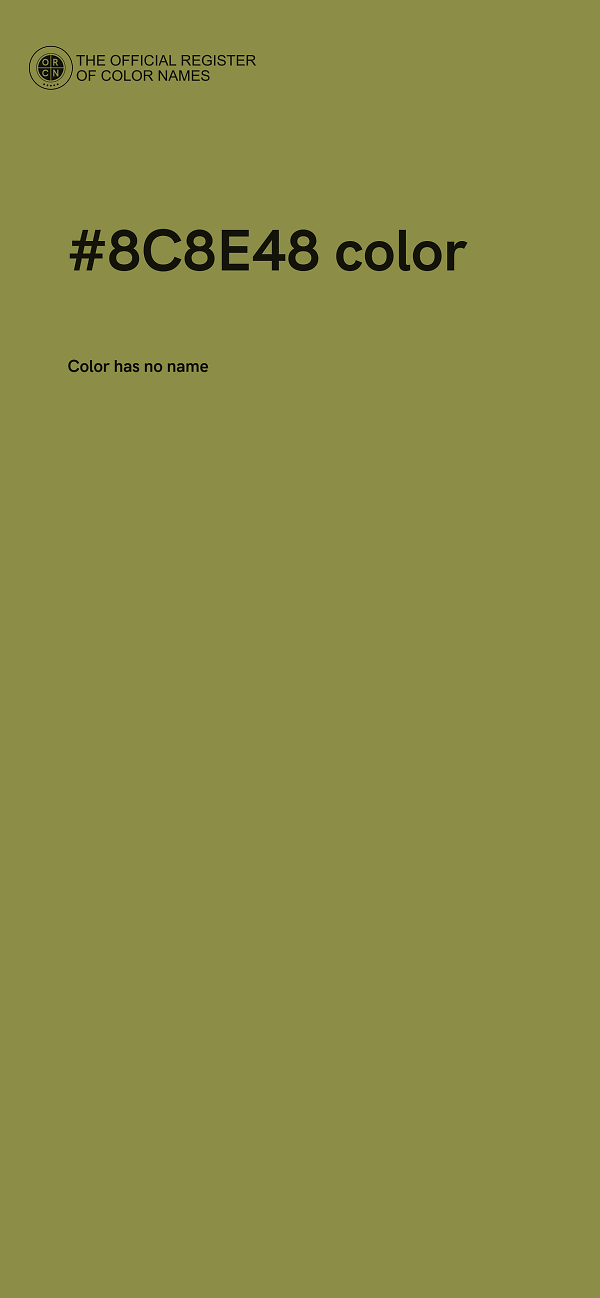 #8C8E48 color image