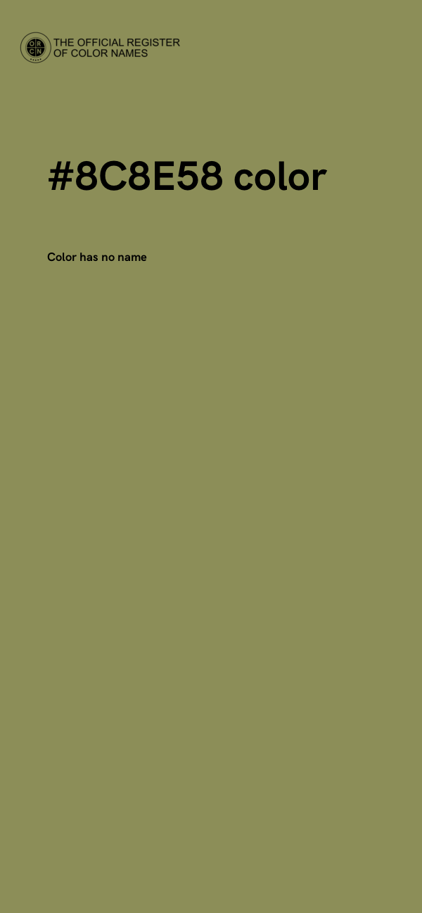 #8C8E58 color image