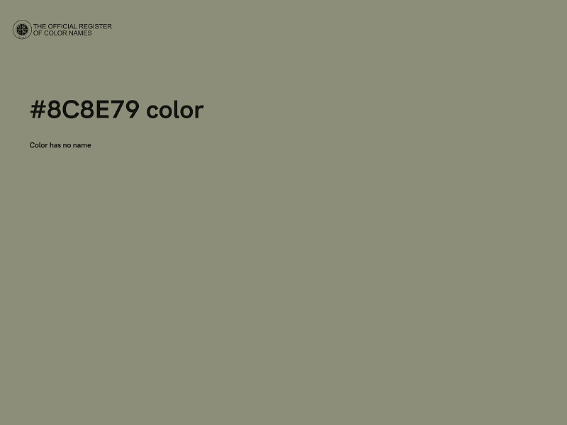 #8C8E79 color image