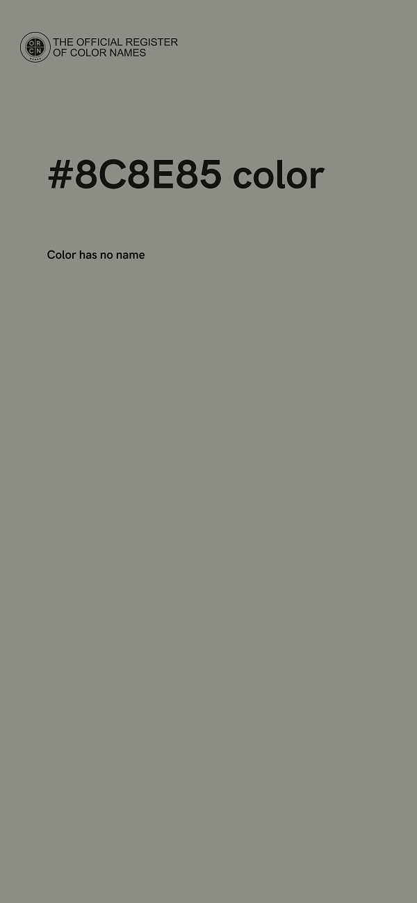 #8C8E85 color image