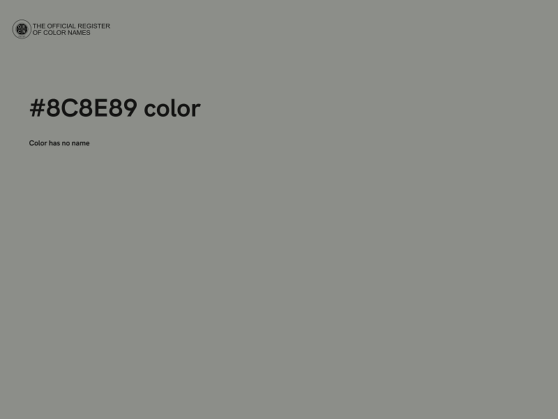 #8C8E89 color image