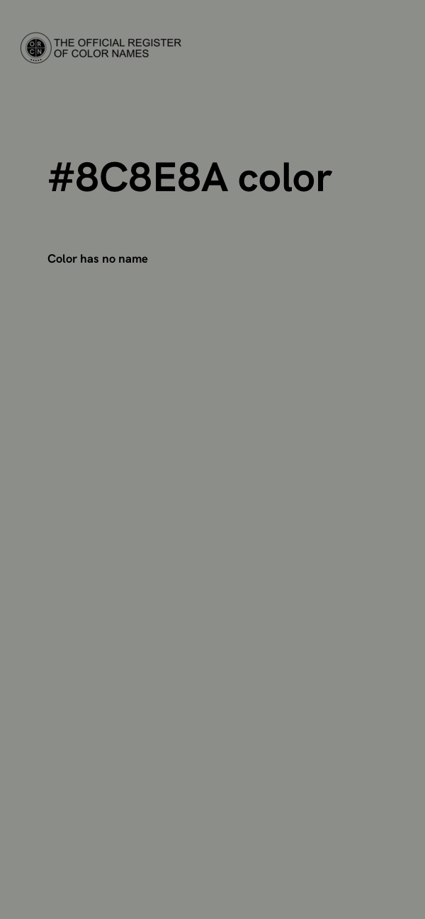 #8C8E8A color image