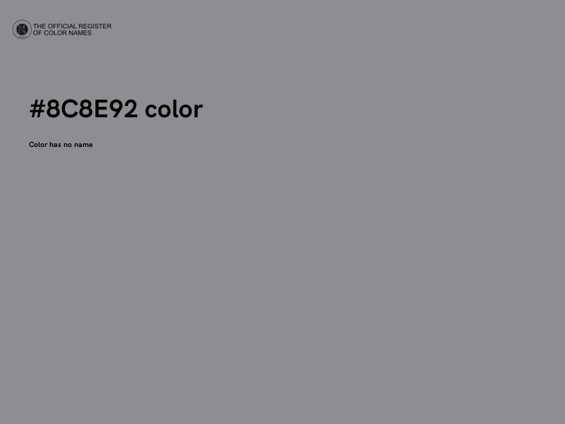 #8C8E92 color image