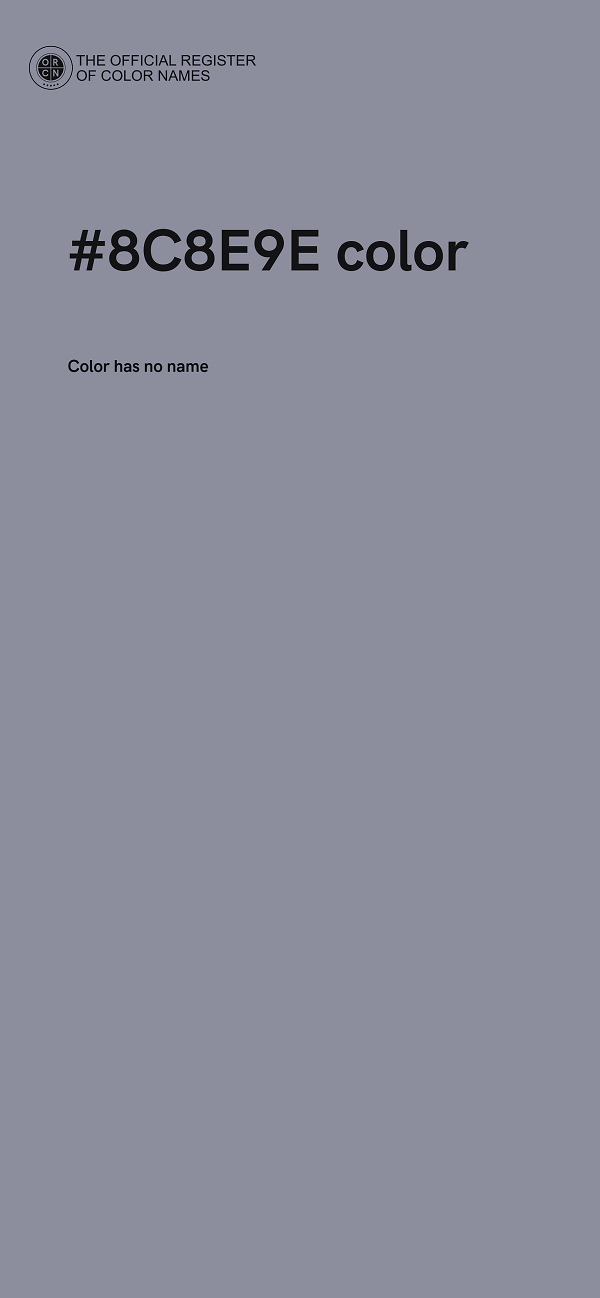 #8C8E9E color image