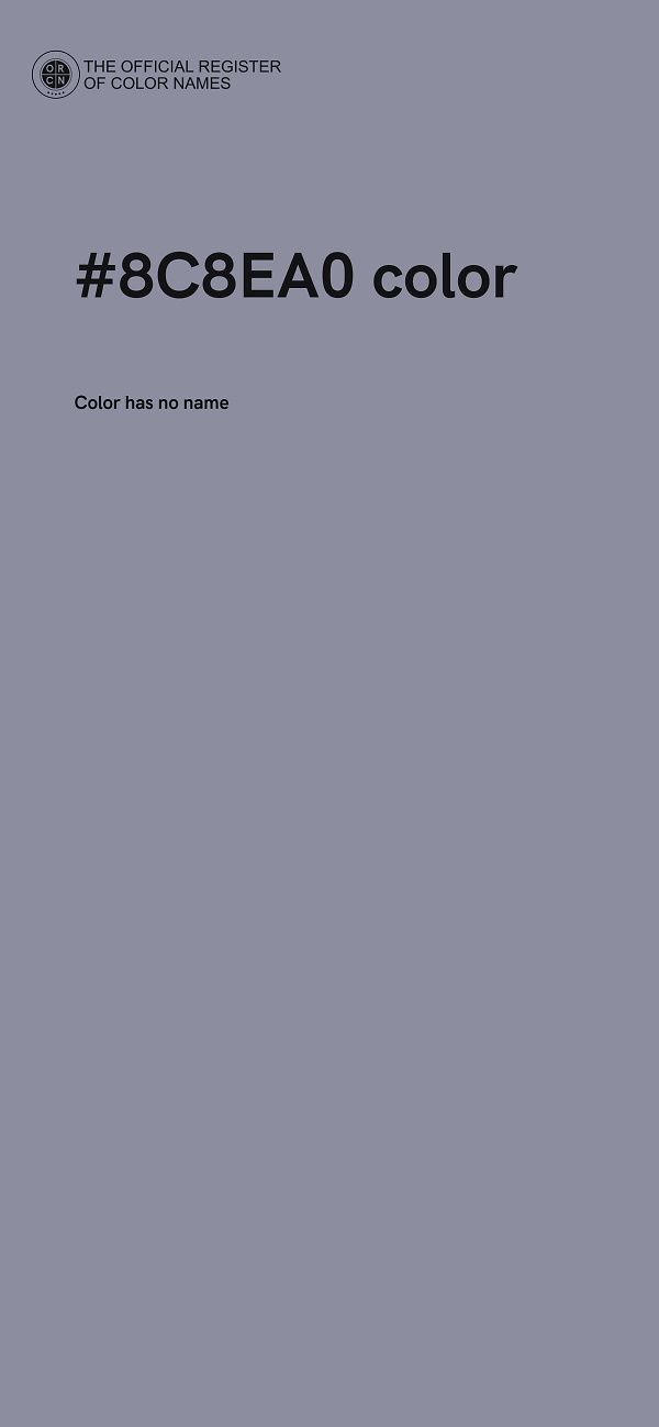 #8C8EA0 color image