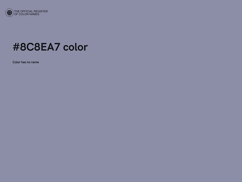 #8C8EA7 color image