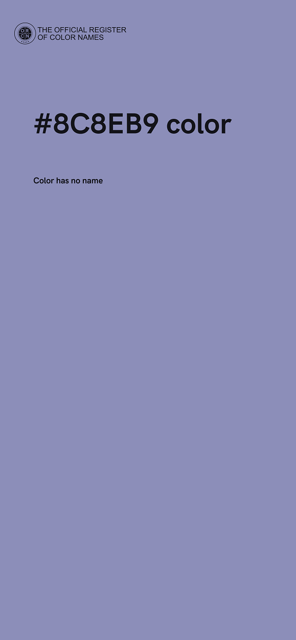 #8C8EB9 color image