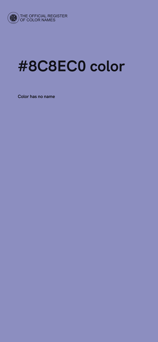 #8C8EC0 color image