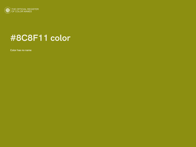 #8C8F11 color image