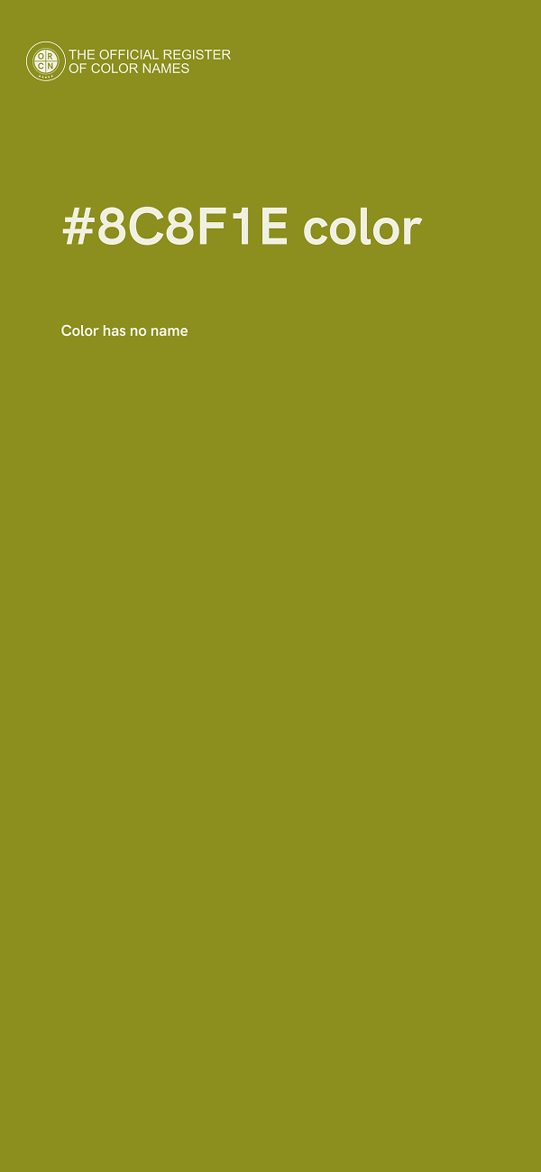 #8C8F1E color image