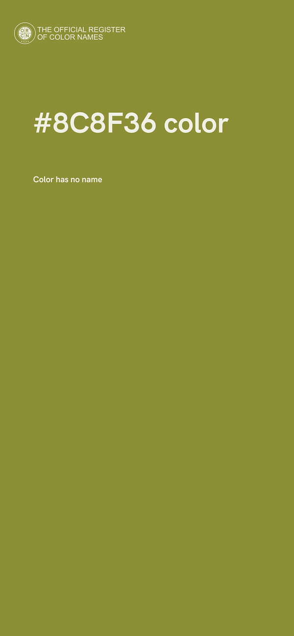 #8C8F36 color image
