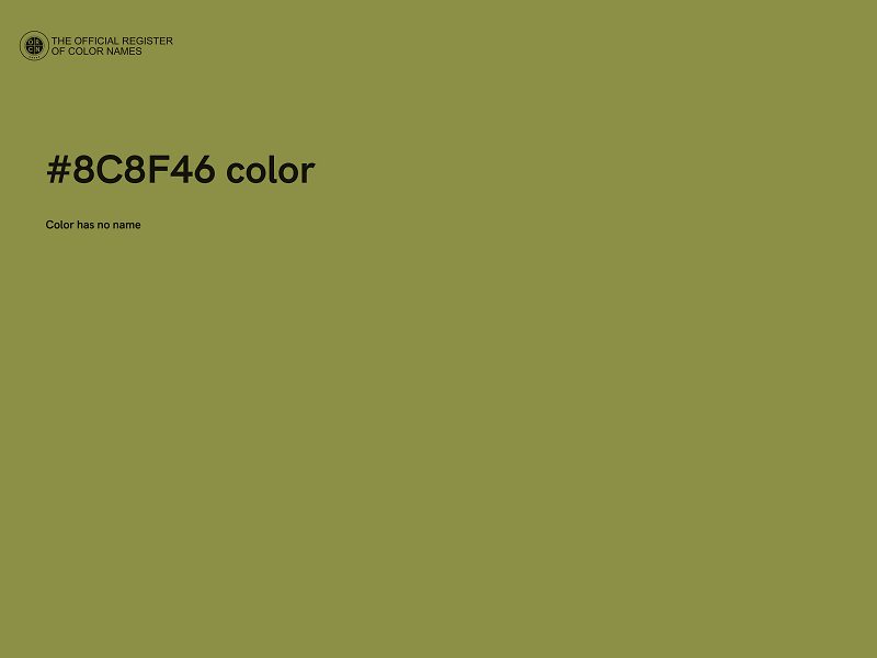 #8C8F46 color image