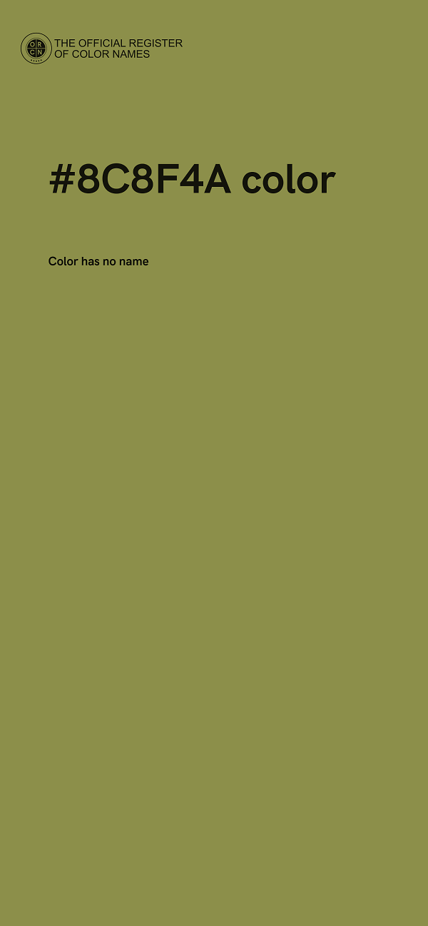 #8C8F4A color image