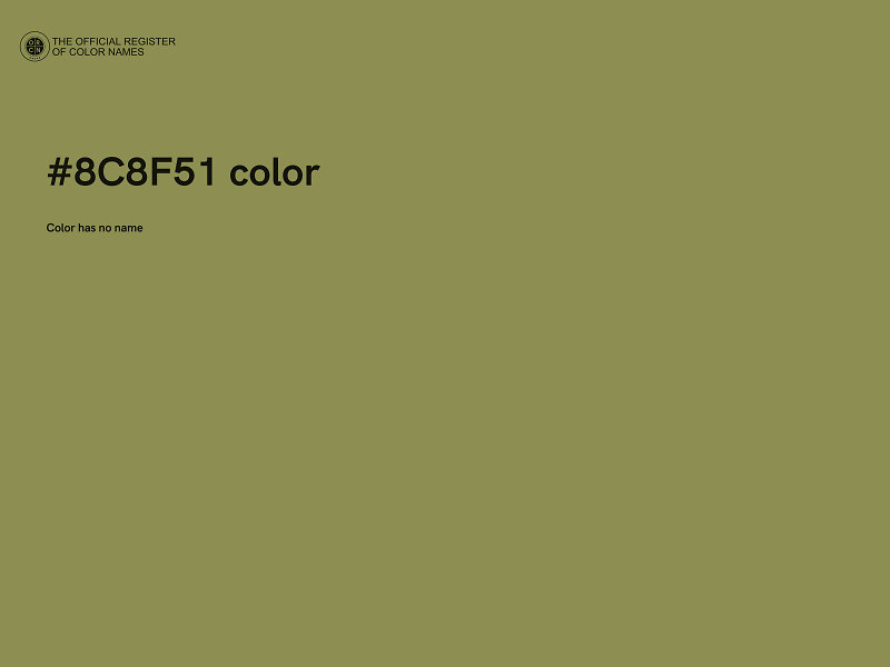 #8C8F51 color image