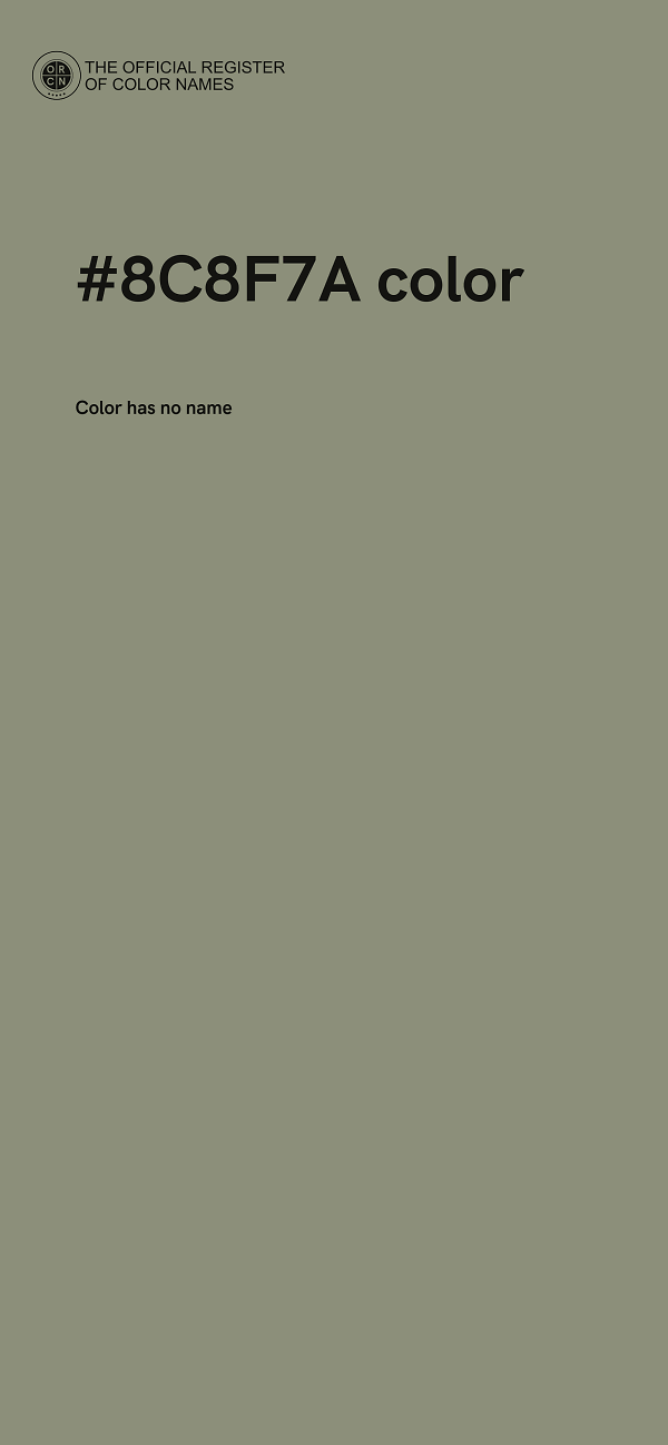 #8C8F7A color image