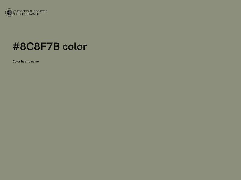 #8C8F7B color image
